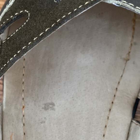 Sun View fisherman style khaki green/brown shoes. Material unknown. Size 35 - Picture 8 of 16